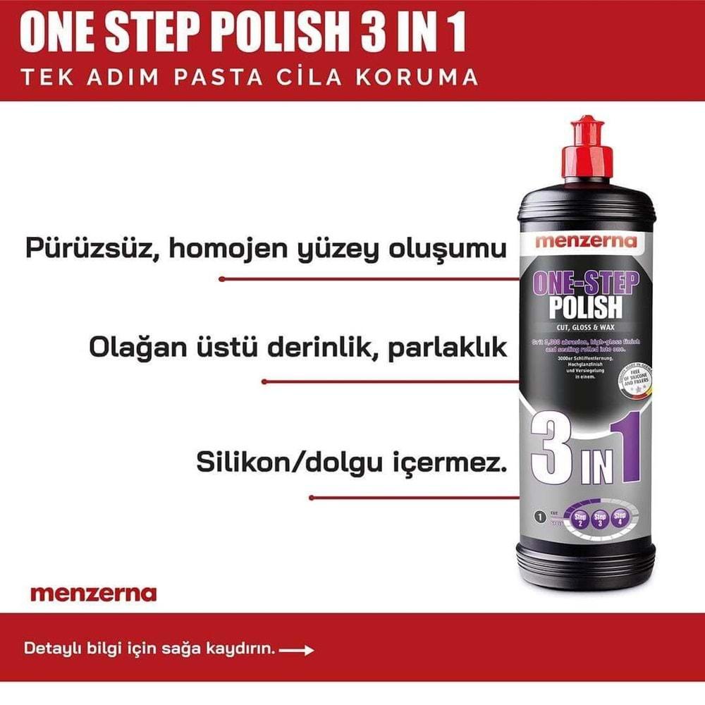 MENZERNA One-Step Polish 3in1 Tek Adım Pasta Cila Koruma - 250 ml