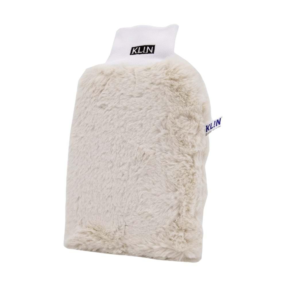 KLIN Softy HD Wash Mitt Ultra Yumuşak Uzun Tüylü Mikrofiber Araç Yıkama Eldiveni (Açık Bej) - 23x16 cm