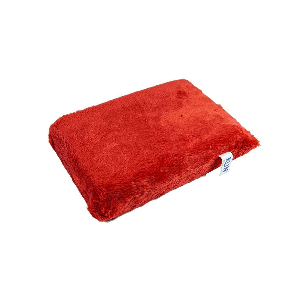 KLIN Softy Wash Pad Yumuşak Tüylü Araç Yıkama Padi (Kırmızı) - 22x14 cm