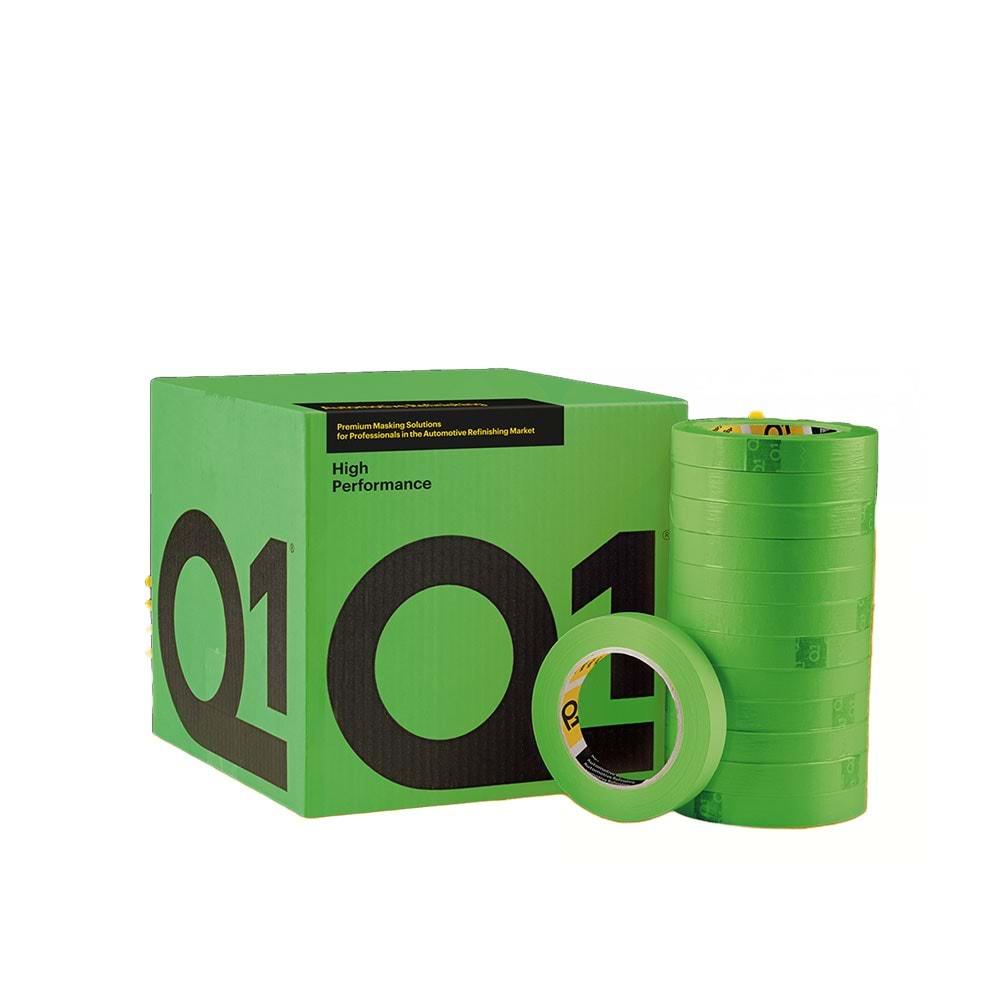 Q1 Yüksek Performans Maskeleme Bantı Yeşil - 18mm x 50 metre