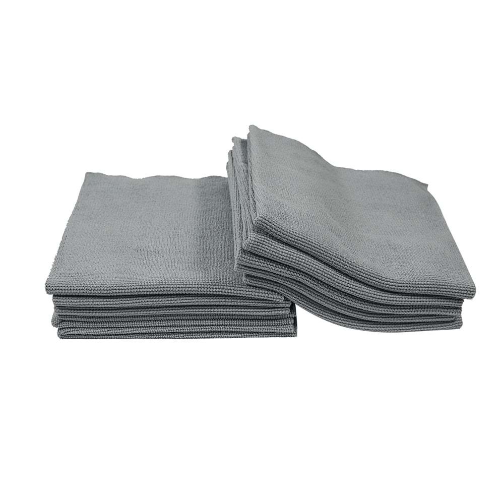 KLIN Clean Towel Çok Amaçlı Silme Ve Temizlik Bezi 10'lu Paket (Gri) - 40x40cm