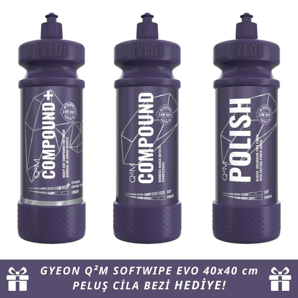 GYEON Çizik Giderici Parlatıcı Kalın Pasta Hare Cila 3lü Set - 1000 ml x 3 adet