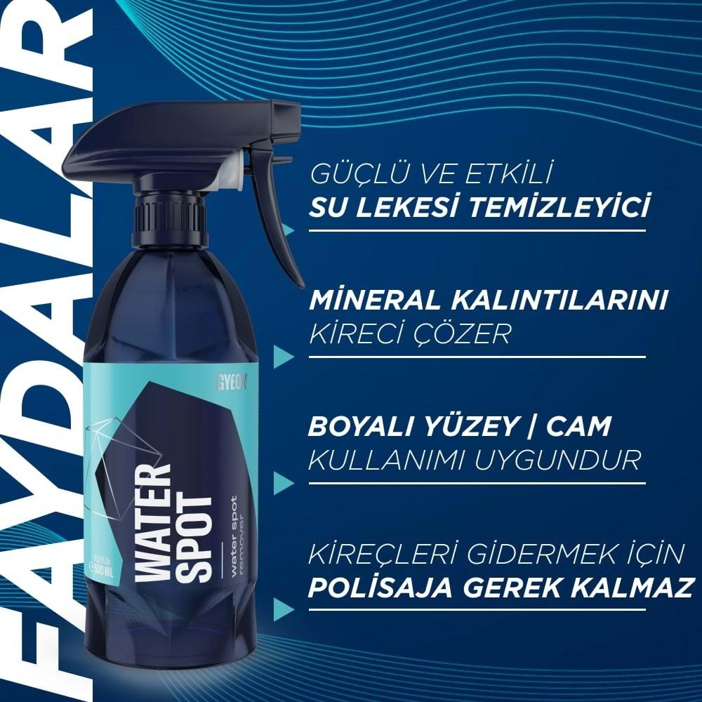 GYEON Q²M WaterSpot Kireç Çözücü Cam Su Lekesi Temizleyici Çıkarıcı - 500 ml