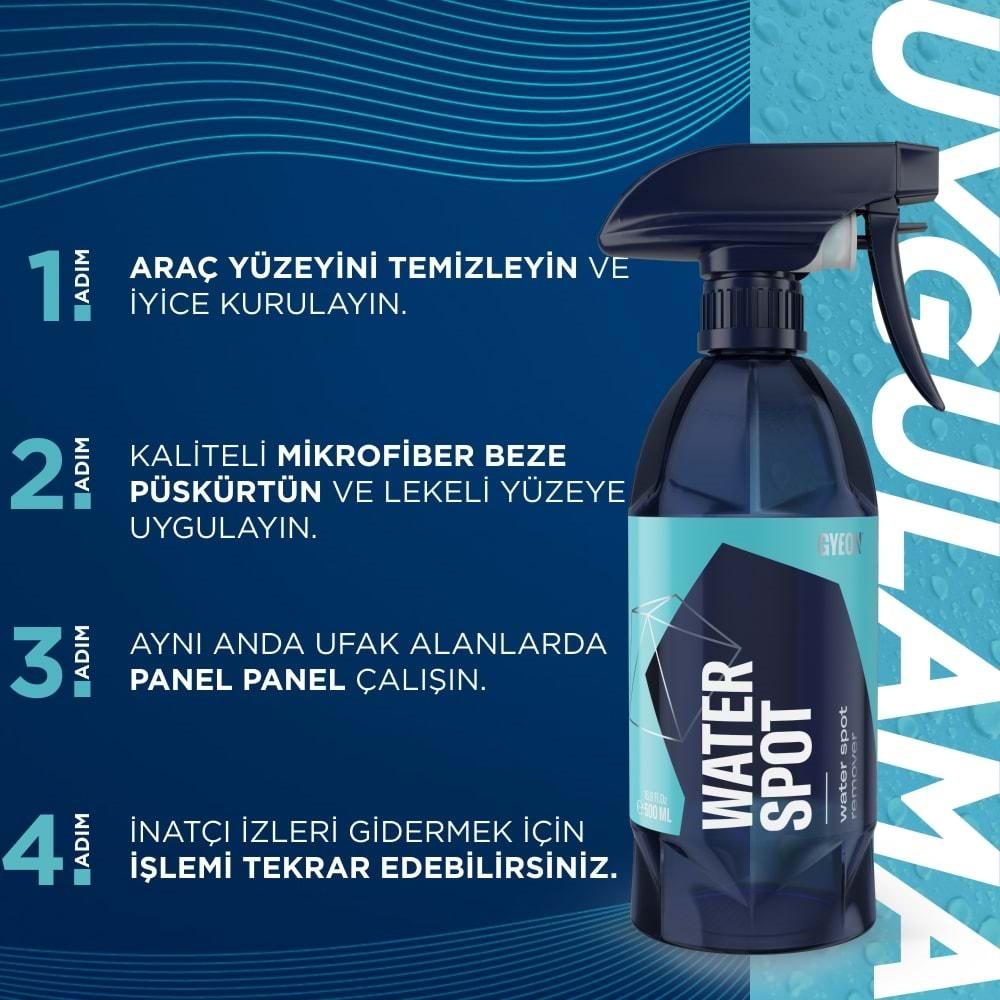 GYEON Q²M WaterSpot Kireç Çözücü Cam Su Lekesi Temizleyici Çıkarıcı - 500 ml