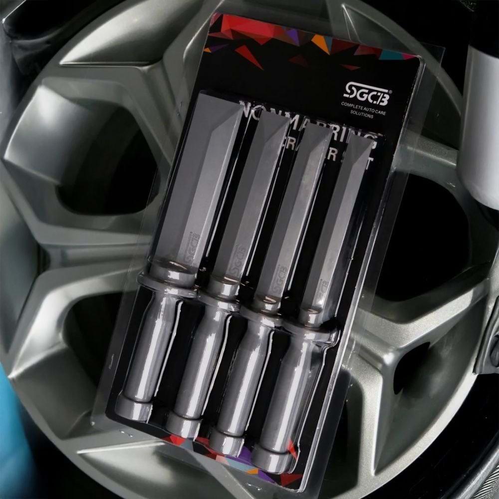 SGCB Plastik Trim Döşeme Sökme Aparatı Seti 4’lü – Kazıyıcı Kaldırıcı Keski Seti