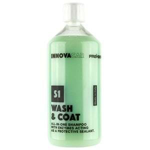 INNOVACAR S1 WASH&COAT SIO2 İçerikli Enzimli Su İtici Koruyucu Şampuan Konsantre - 1 lt