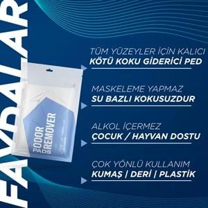 GYEON Q²M OdorRemover Pads Kötü Koku Giderici Ped - 4'lü Paket -Çok Amaçlı Koku Giderici