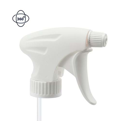 EPOCA VELA 360° Derece Kimyasal Dayanımlı Püskürtücü Başlık 28/400 - Beyaz