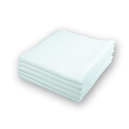 KLIN Zero Finish HD Mikrofiber Lazer Kesim Çok Amaçlı Silme Bez 5'li Paket (Beyaz) - 40x40cm