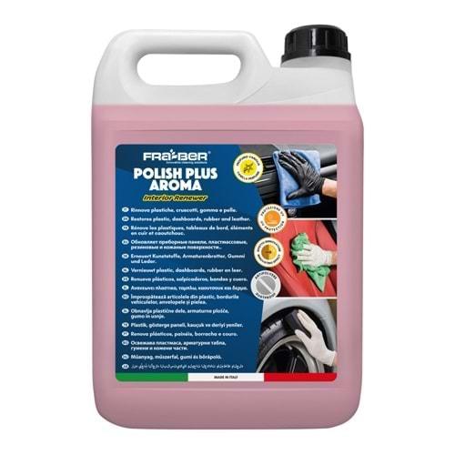 FRA-BER Polish Plus Aroma Plastik, Trim, Deri Yenileyici Bakım Spreyi (1:3 Konst.) - 4,54 lt