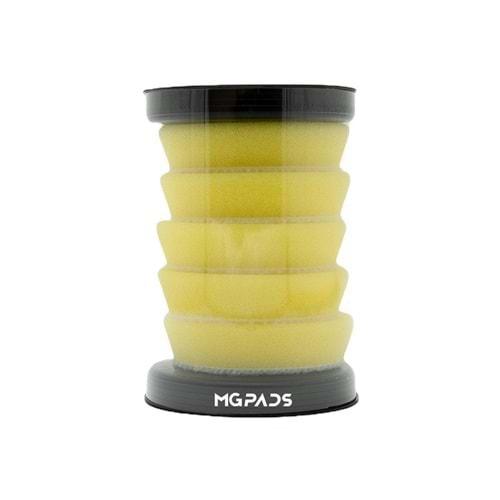 MG PADS Hare Giderici Cila Süngeri 65/55 mm 5'li Paket (Sarı)- Mini Polisaj Makinesi Uyumlu