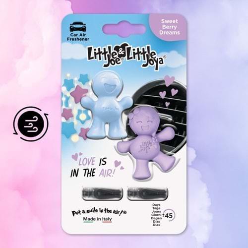 Little Joe Aşk Serisi 2li Paket Ahududu Araç Kokusu (Sweet Berry) -45 Gün -Oto Kokusu Klima Parfüm