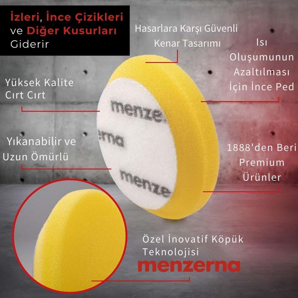 MENZERNA İnce Kesim Ara Kat Pasta Süngeri 2li Paket (Sarı) - 95mm