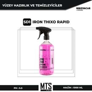 INNOVACAR SD1 IRON THIXO RAPID Demir Tozu Çözücü Araç Yıkama Şampuanı - 1 lt