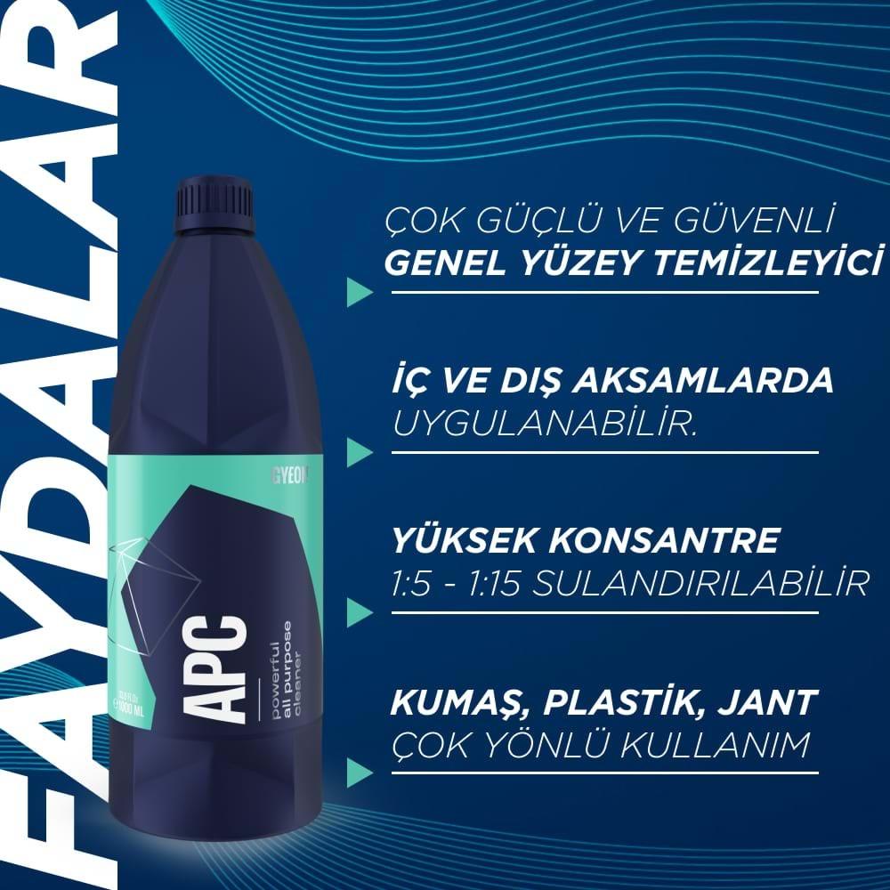 GYEON Q²M APC Çok Amaçlı Genel Yüzey Temizleyici - 4000 ml -Konsantre Leke Çıkarıcı Yağ Çözücü