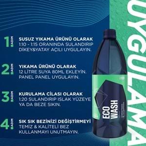 GYEON Q²M ECO Wash Seramik Katkılı Susuz Yıkama Yüzey Temizleyici ve Parlatıcı Cila - 500 ml