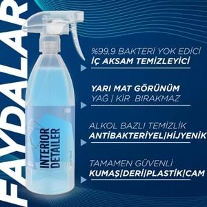 GYEON Q²M İnteriorDetailer Araç İçi Bakteri Virüs Temizleyici - 1000 ml -Alkol Bazlı Dezenfektan