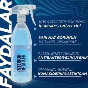 GYEON Q²M İnteriorDetailer Araç İçi Bakteri Virüs Temizleyici - 4000 ml -Alkol Bazlı Dezenfektan