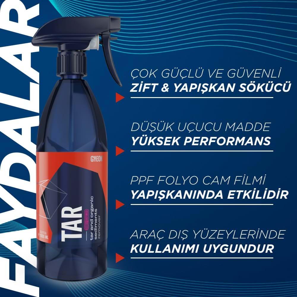 GYEON Q²M Tar REDEFINED Zift Katran Reçine Temizleyici Ve Yapışkan Sökücü - 1000 ml