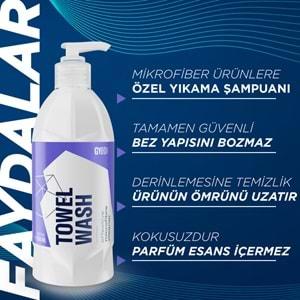 GYEON Q²M TowelWash Mikrofiber Bez Havlu Eldiven Keçe Ped Yıkama Şampuanı - 500 ml